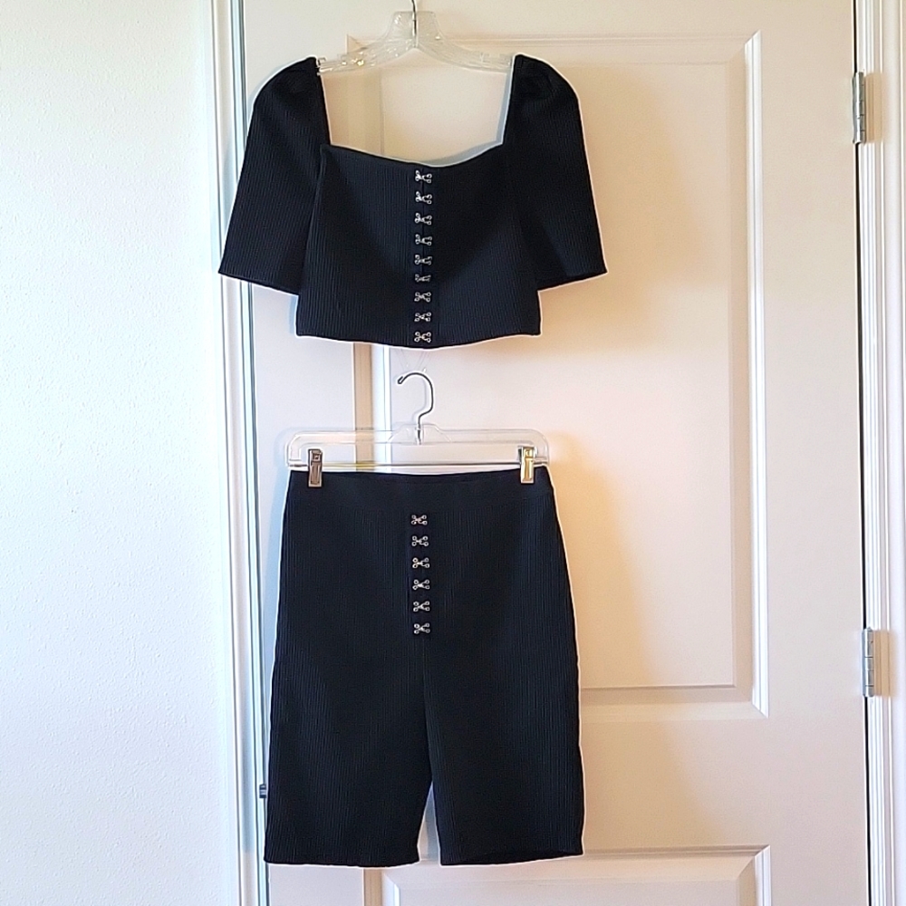 Fashion Nova miss missy bandage shirt set Size L